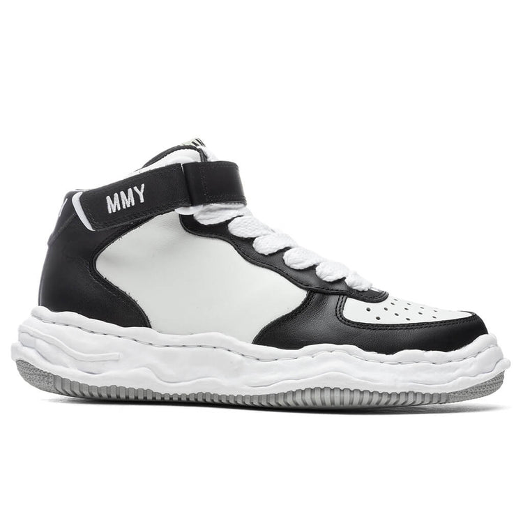Wayne High OG Sole Leather Sneaker - Black/White – Feature