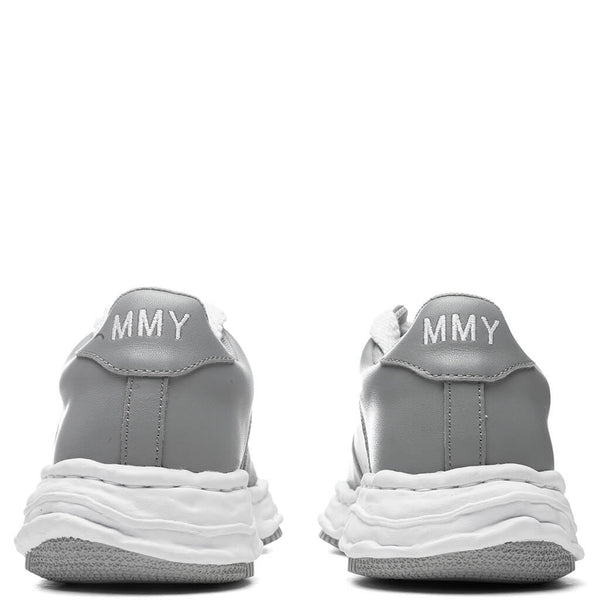 Wayne Low OG Sole Leather Sneaker -Grey/White | Maison MIHARA