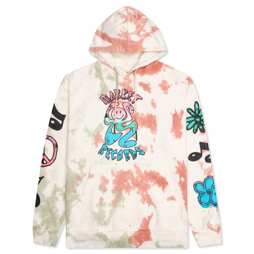 Smiley Records Angel Sigh Hoodie - Sand Tie-Dye – Feature