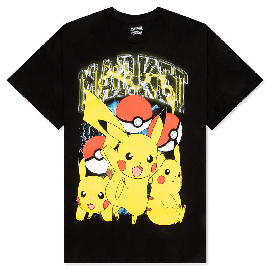 Market x Pokemon Pikachu Electric Shock T-Shirt - Black – Feature