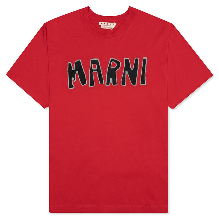 Cutout Logo T-Shirt - Red – Feature display picture 3