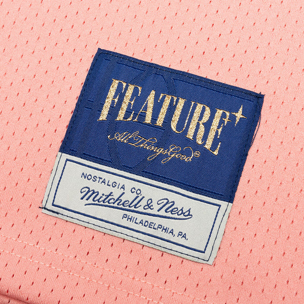 Mitchell & Ness - Feature x Mitchell & Ness Jersey - Pink, Pink / LG | Feature