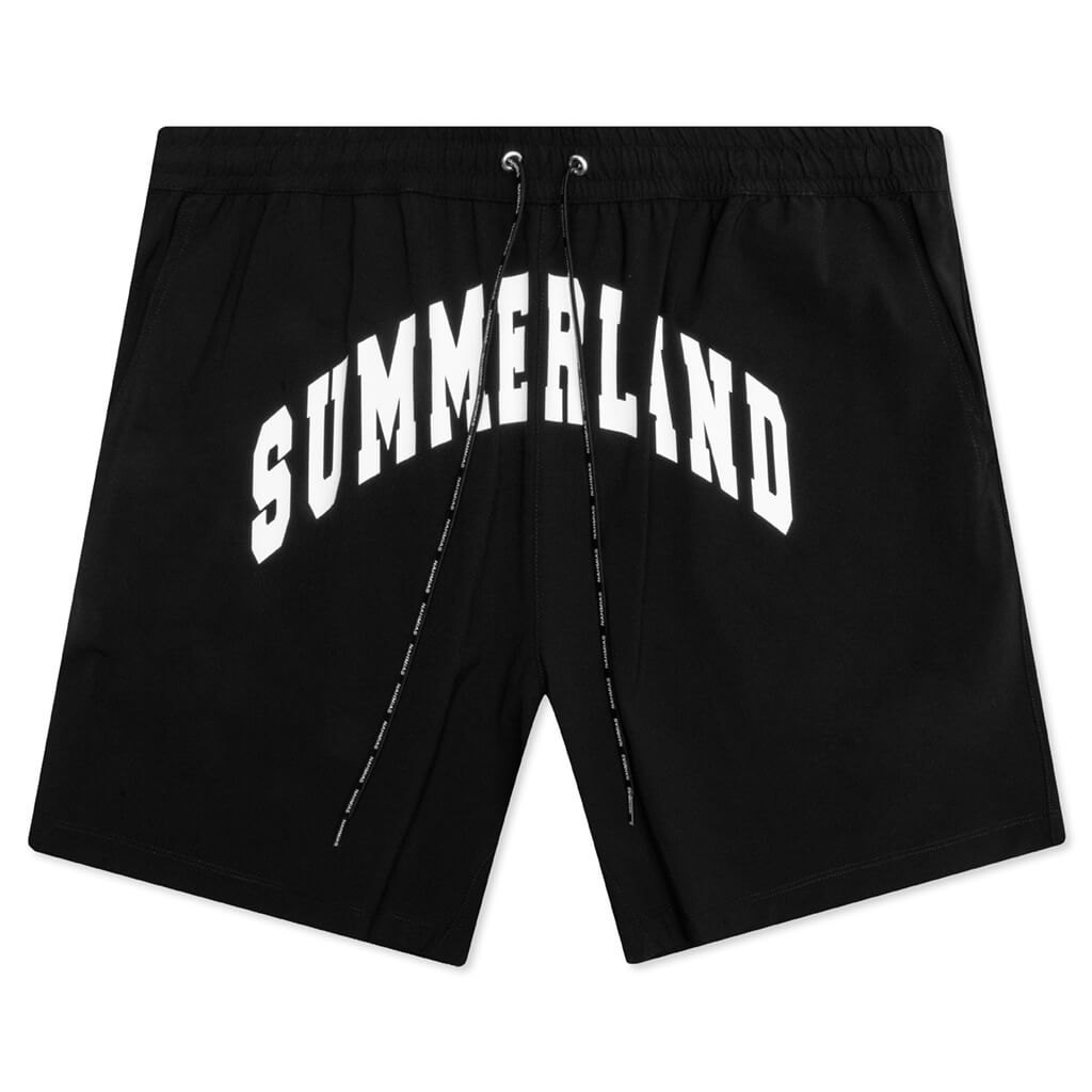 Summerland Swim Trunks Black Feature