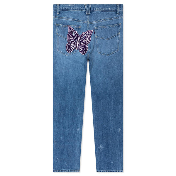 Needles Assorted Patches Straight Jean Blue