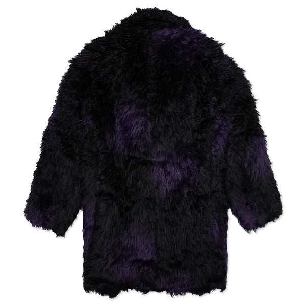 Pea Coat Acrylic Fur/Blurred Dot - Black – Feature
