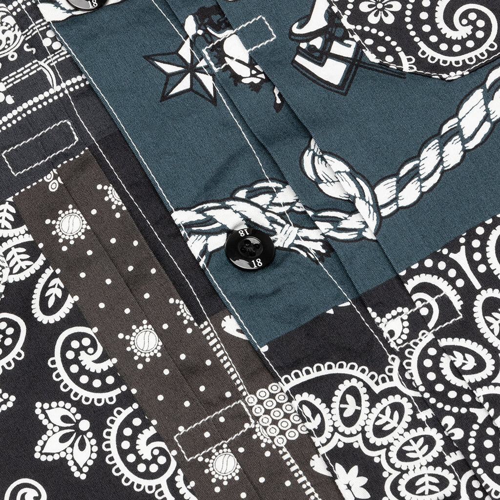 トップス NEIGHBORHOOD BANDANA TYPE-B SHIRT BLACK Bandana Type-B Shirt - Black – Feature
