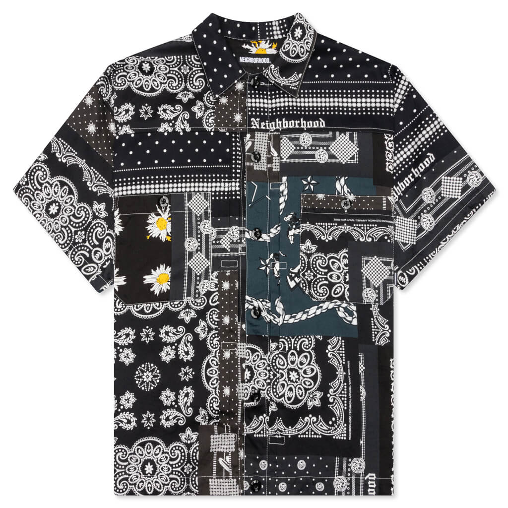 トップス NEIGHBORHOOD BANDANA TYPE-B SHIRT BLACK Bandana Type-B Shirt - Black – Feature