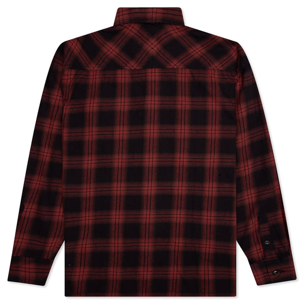 Nel Check SH L/S CO Shirts - Red