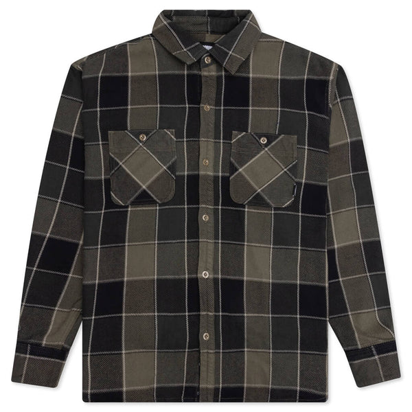 Nel Check / C-Shirt . LS - Khaki