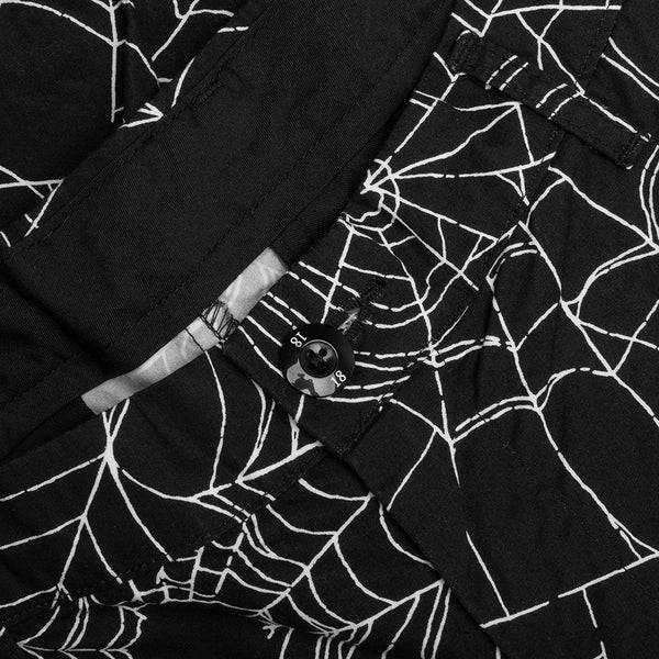Spiderweb Tuck Pants - Black