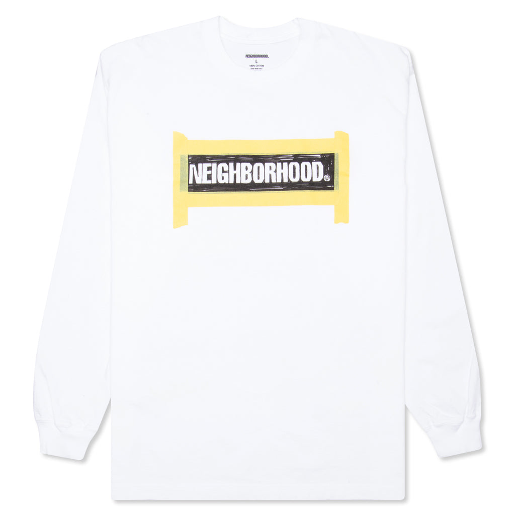 Tape L/S C-Tee - White – Feature