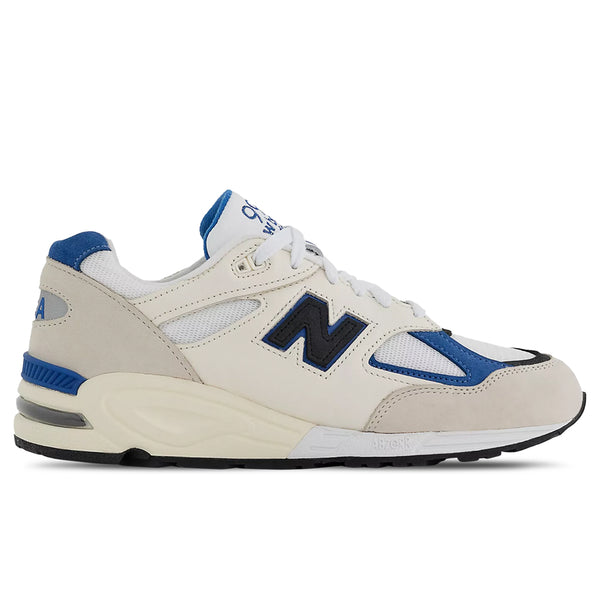 New Balance 990v2 Made in USA - White/Blue – Feature