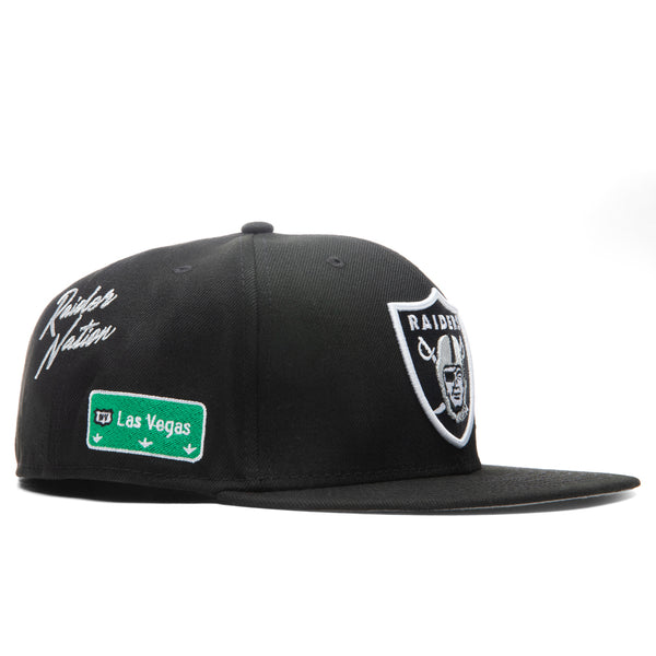 New Era Las Vegas Raiders City Transit 59FIFTY Fitted Black