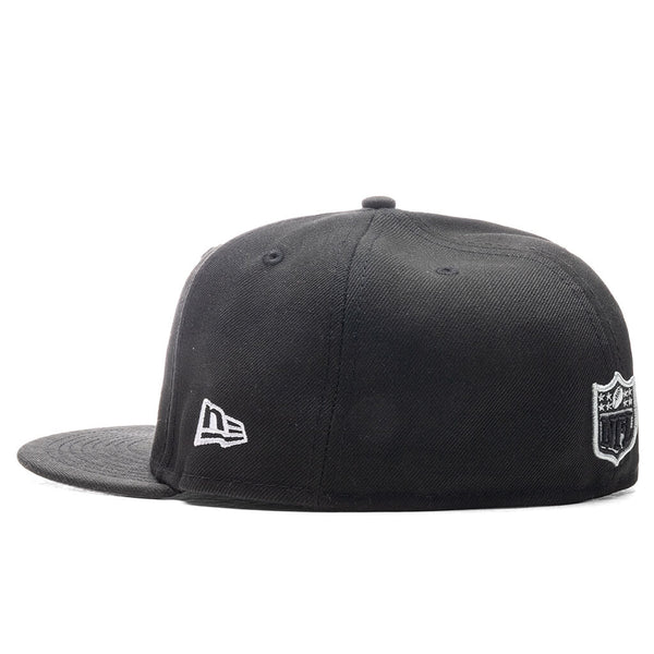 Black Las Vegas Raiders Cloud Icons New Era 59FIFTY Fitted 71/4