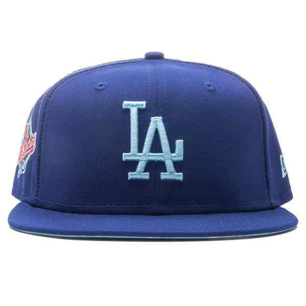 Royal Blue Los Angeles Dodgers Clouds New Era Hoodie XL