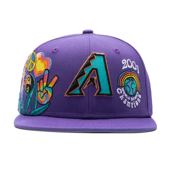 Arizona Diamondbacks GROOVY Purple Fitted Hat by New Era