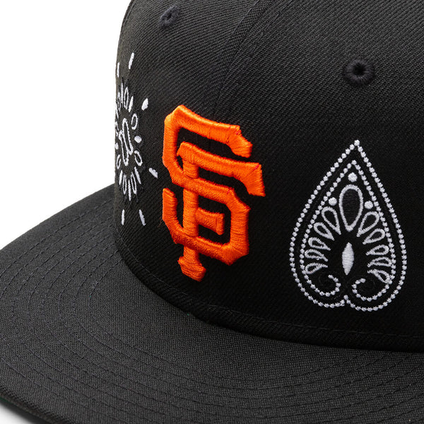 San Francisco Giants PAISLEY ELEMENTS Black Fitted Hat