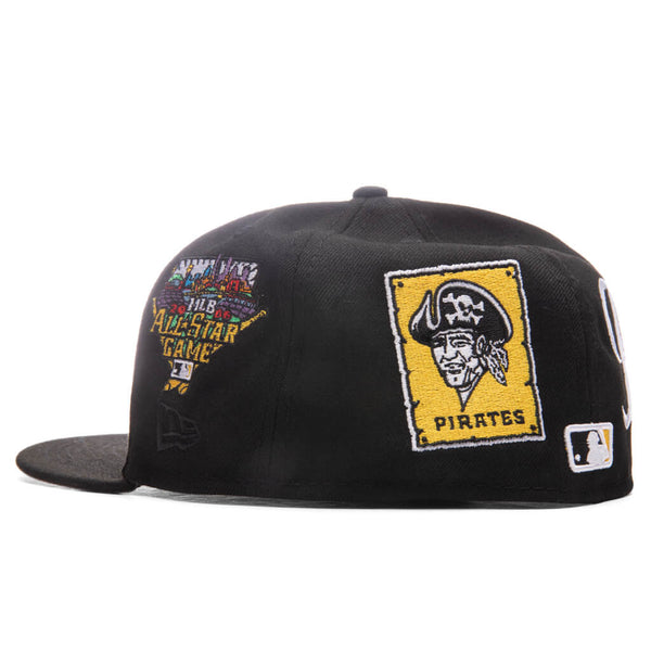 Men's Pittsburgh Pirates New Era Black Patch Pride 59FIFTY Fitted Hat