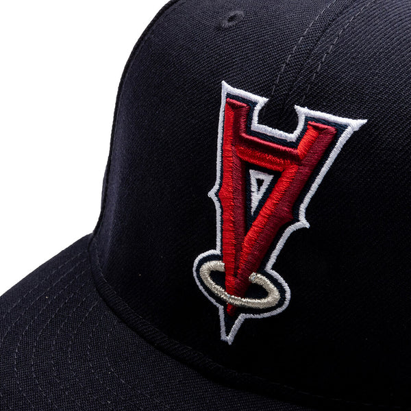 Anaheim Angels A City Connect New Era 59Fifty Fitted Hat (Chrome Black  Scarlet Under Brim)