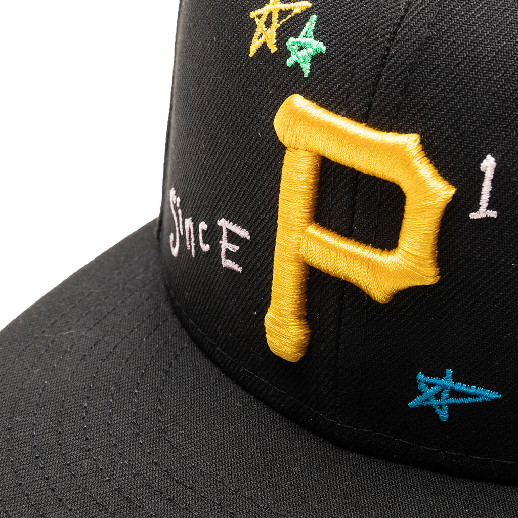 Pirates Scribble 59FIFTY Fitted Black Hat