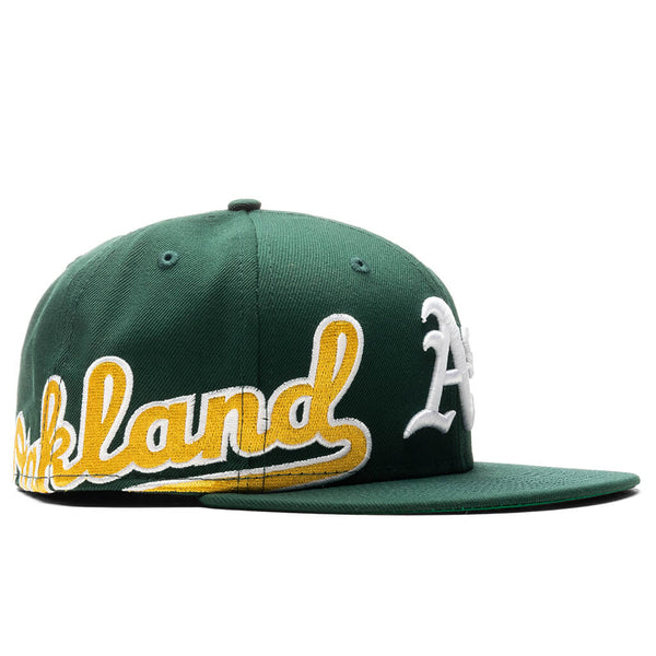 Oakland Athletics Sidesplit 59FIFTY Fitted Hat in Green 7 1/4 / Green