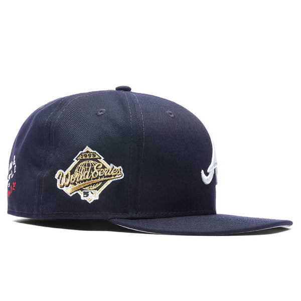 Atlanta Braves Team Heart Blue 59FIFTY Fitted Cap