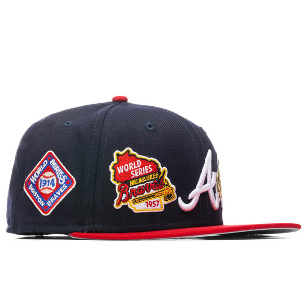 Boston Braves 1914 World Series New Era 59Fifty Fitted Hat (Navy Red Gray  Under Brim)  Boston Braves 1914 World Series New Era 59Fifty Fitted Hat  (Navy Red Gray Under Brim) 1914