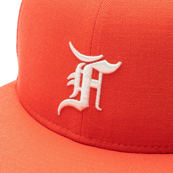 Shop New Era 59Fifty Essentials Fear of God Fitted Hat 60185368 orange