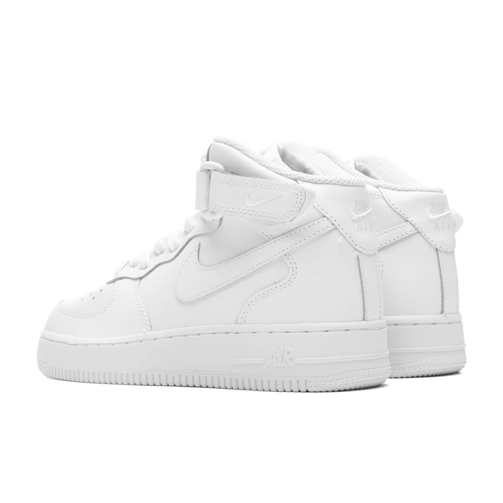 Air Force 1 Mid LE (GS) - White/White – Feature