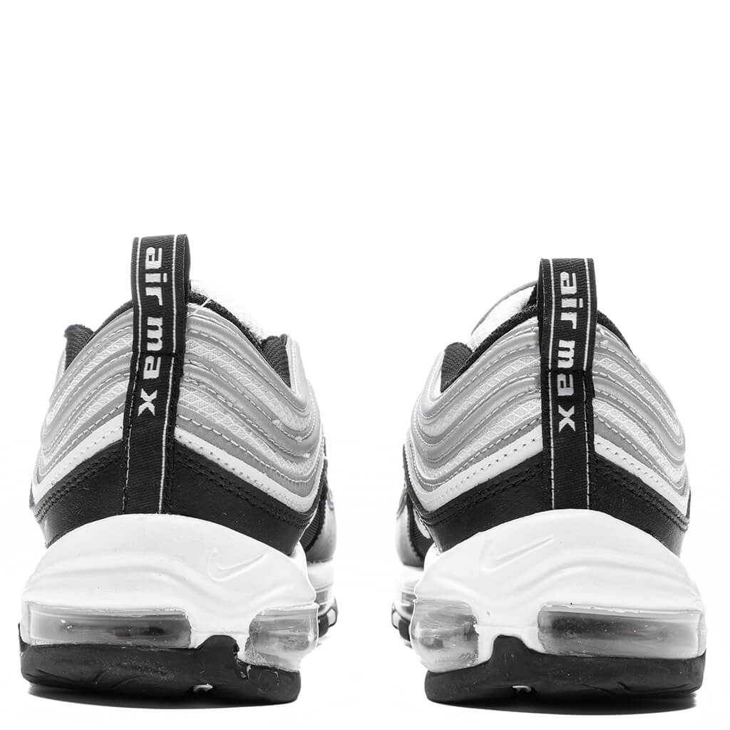 air max 97 black white reflect silver