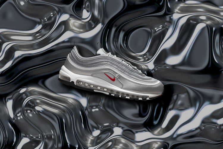 Air Max 97 OG 'Silver Bullet' Metallic Silver/University Red/Black