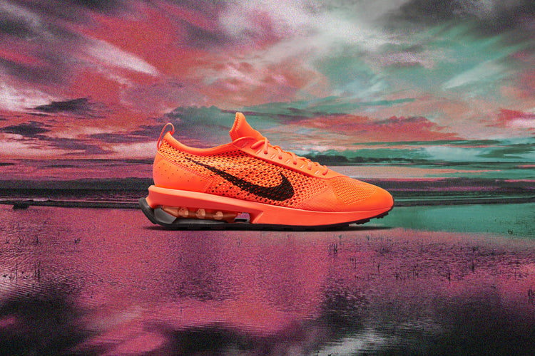 Air Max Flyknit Racer - Total Orange/Black – Feature display picture 2