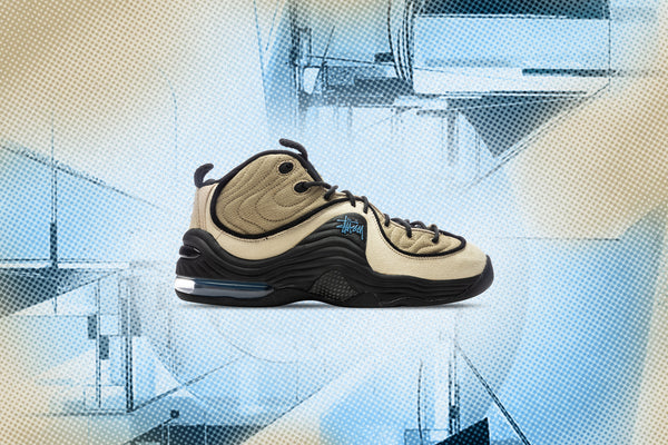 Air Penny 2 x Stussy - Rattan/Black/Limestone – Feature