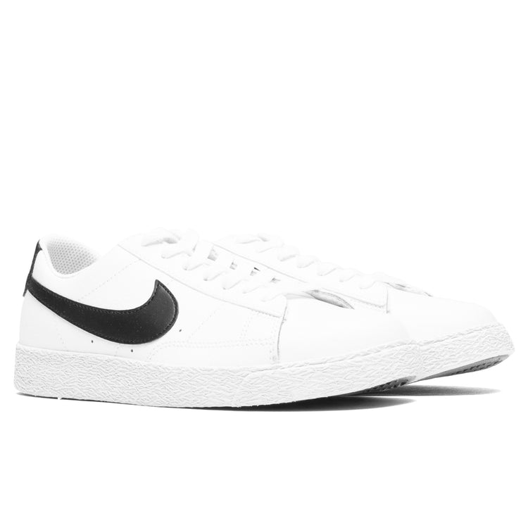 blazer low white black