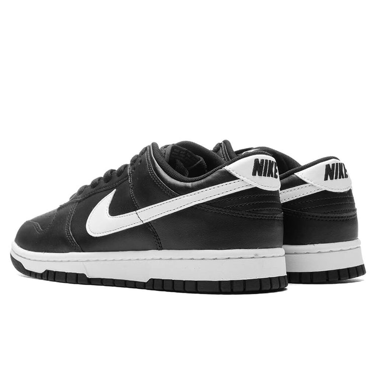 dunk low black white farfetch
