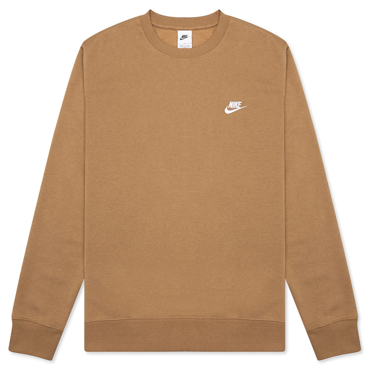 Sportswear Club Fleece Crew Dark Driftwood/White Feature