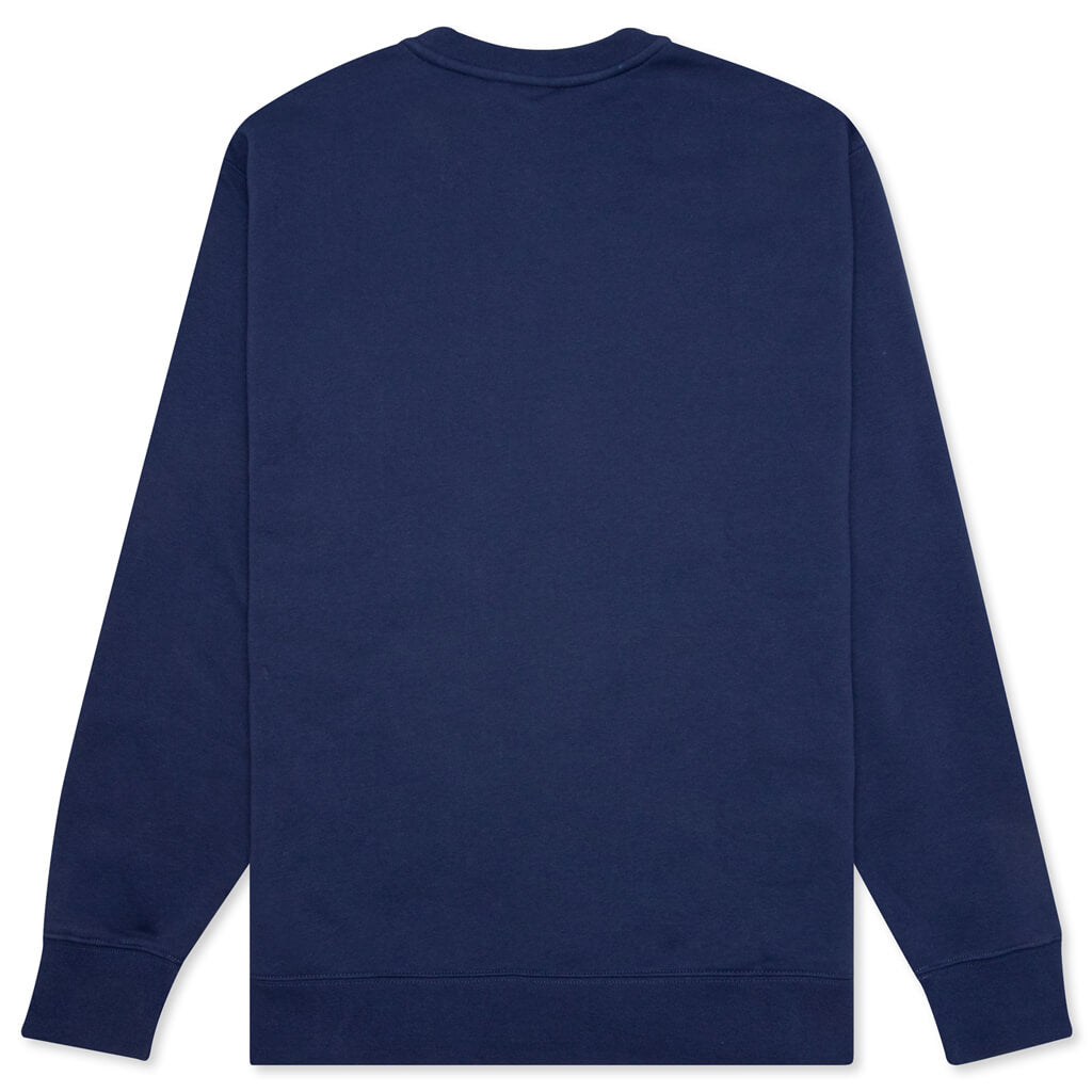 Sportswear Club Fleece Crew - Midnight Navy/White – Feature