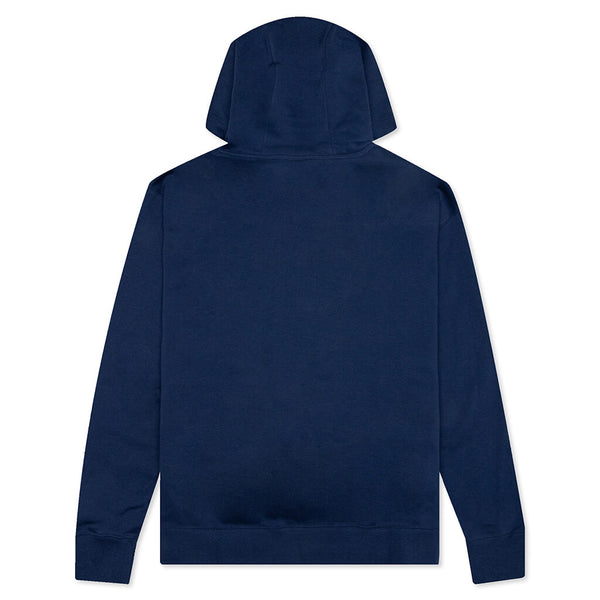 Sportswear Club Fleece Full-Zip Hoodie - Midnight Navy/White