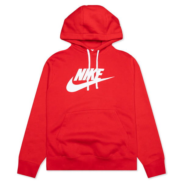Sportswear Fleece Graphic Pullover Hoodie - University Red/White – Feature