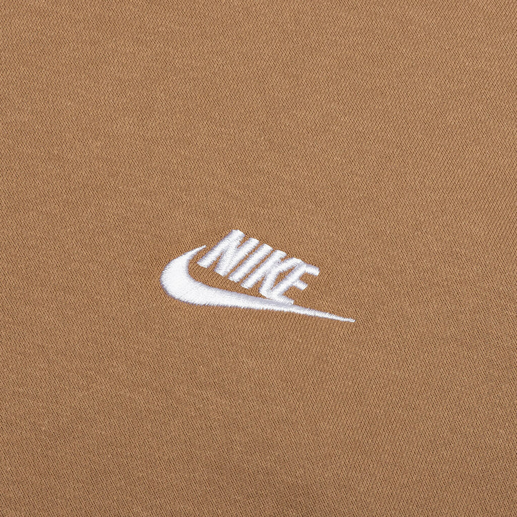 Sportswear Club Fleece Pullover Hoodie Dark Driftwood/White Feature