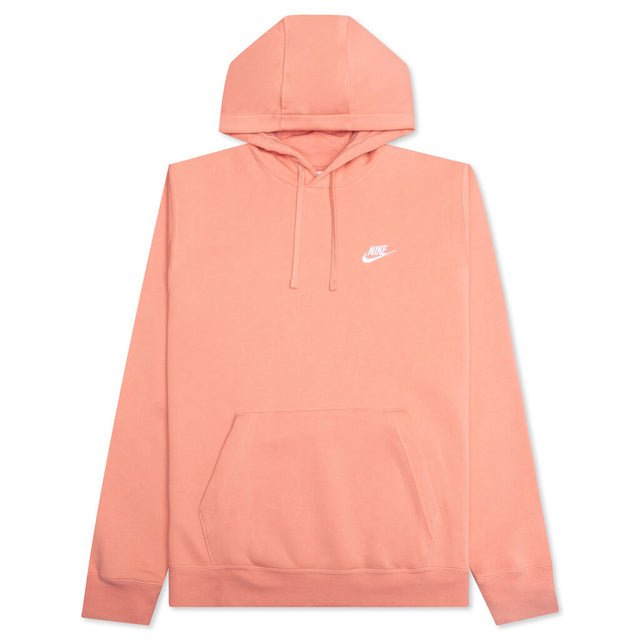 Sportswear Club Fleece Pullover Hoodie Light Madder Root/White Feature