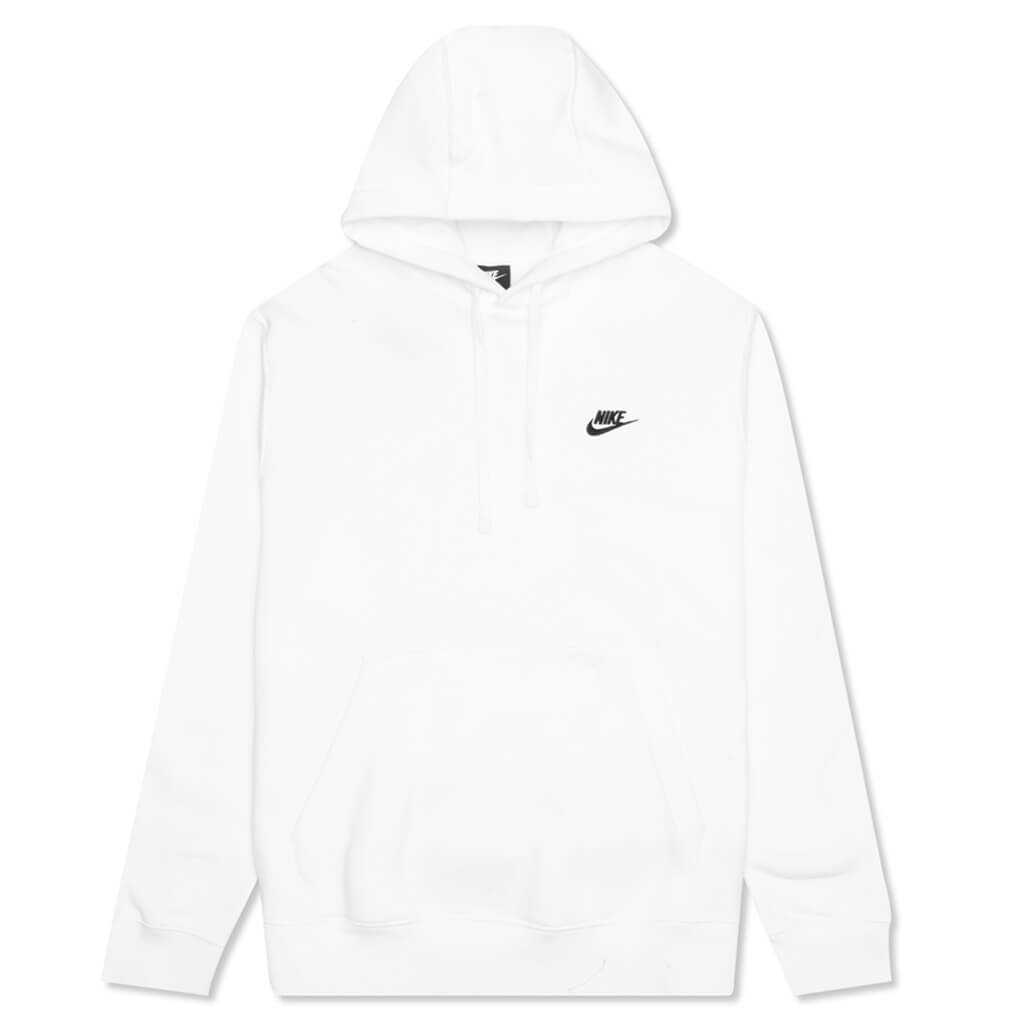 Sportswear Club Fleece Pullover Hoodie - White/Black – Feature