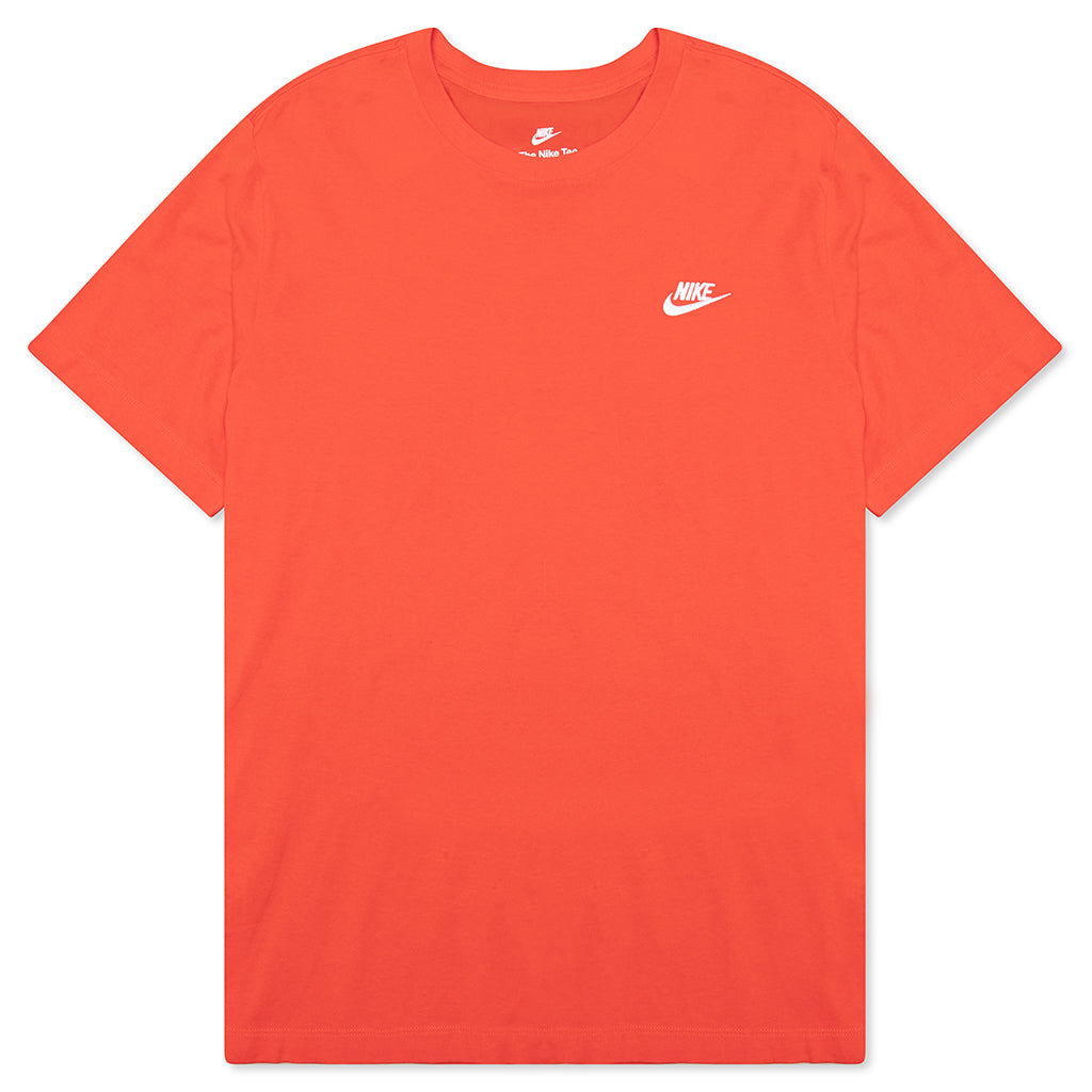 Sportswear Club T-Shirt - Team Orange/White – Feature