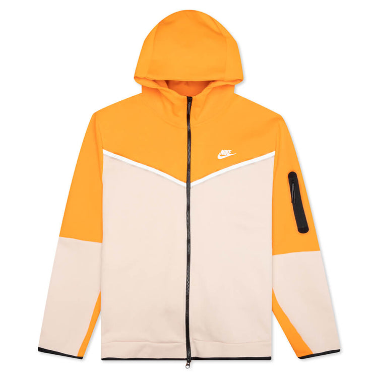 Sportswear Tech Fleece Full Zip Up Hoodie - Kumquat/Sanddrift – Feature