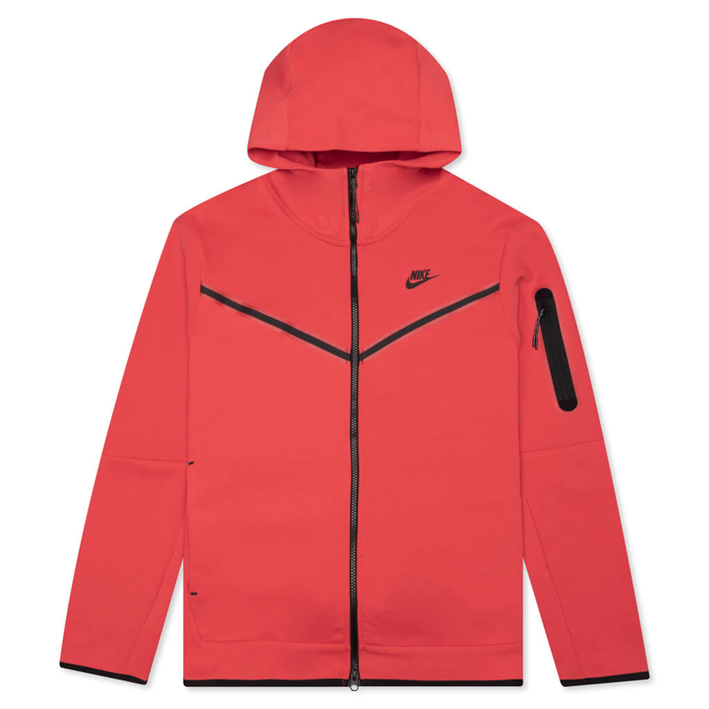 Sportswear Tech Fleece Full Zip Up Hoodie - Lobster/Black – Feature