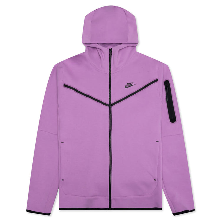 Sportswear Tech Fleece Full Zip Up Hoodie - Violet Shock/Black – Feature