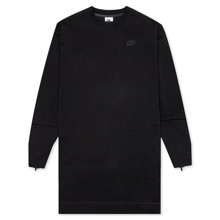 Sportswear Women's Tech Fleece Long Sleeve Dress - Black/Black Feature Sportswear Women's Tech Fleece Long Sleeve Dress - Black/Black Feature