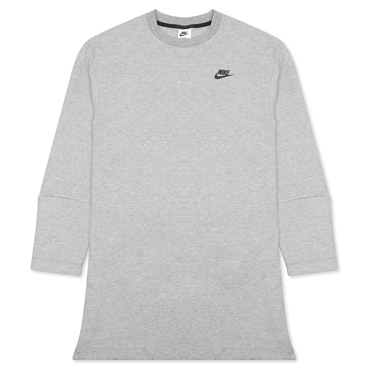 Sportswear Women's Tech Fleece Long Sleeve Dress - DK Grey Heather/Bla Feature Sportswear Women's Tech Fleece Long Sleeve Dress - DK Grey Heather/Bla Feature