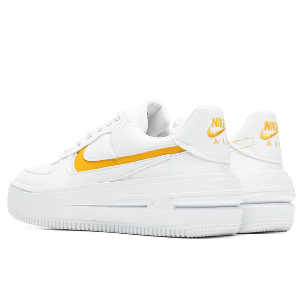 Nike Wmns Air Force 1 PLT.AF.ORM - White / Yellow Ochre / Summit