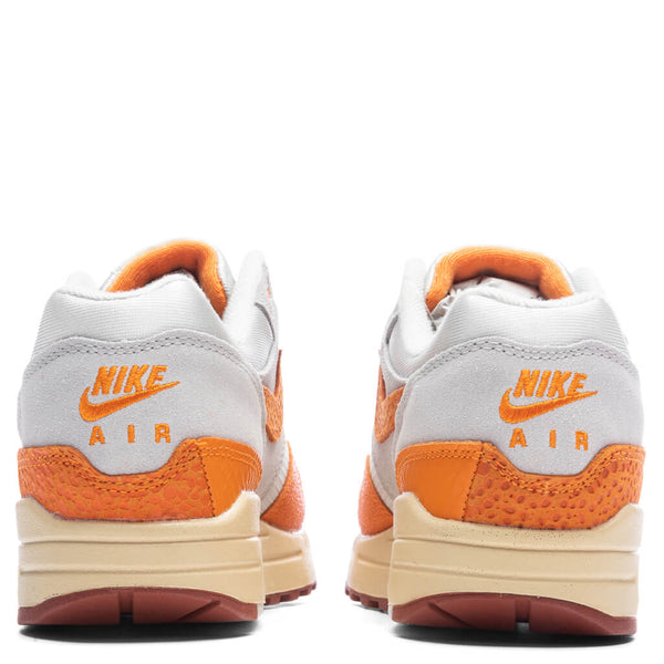 Women's Nike Air Max 1 Magma Orange Light Bone Orange/Grey / 9